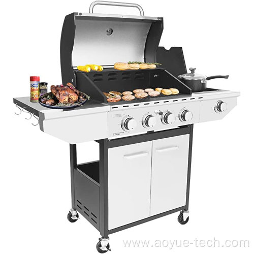 Outdoor 4 Burener BBQ Propance Gas Grill